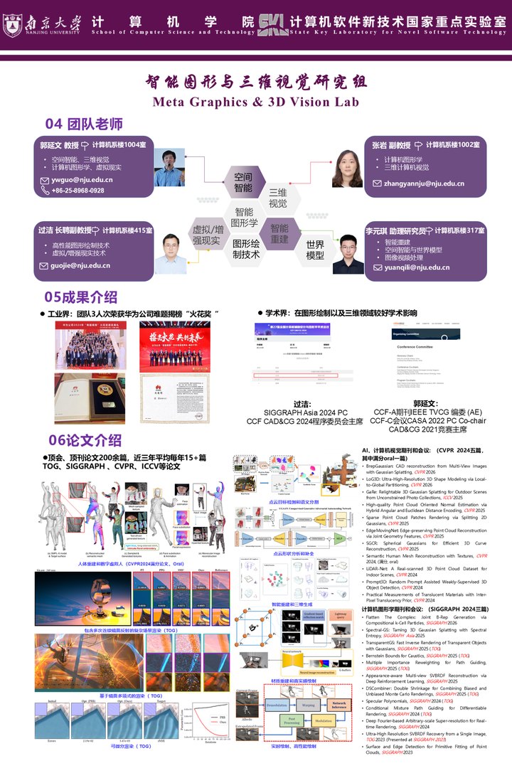 Meta Graphics & 3D Vision Lab 线下宣讲海报 2